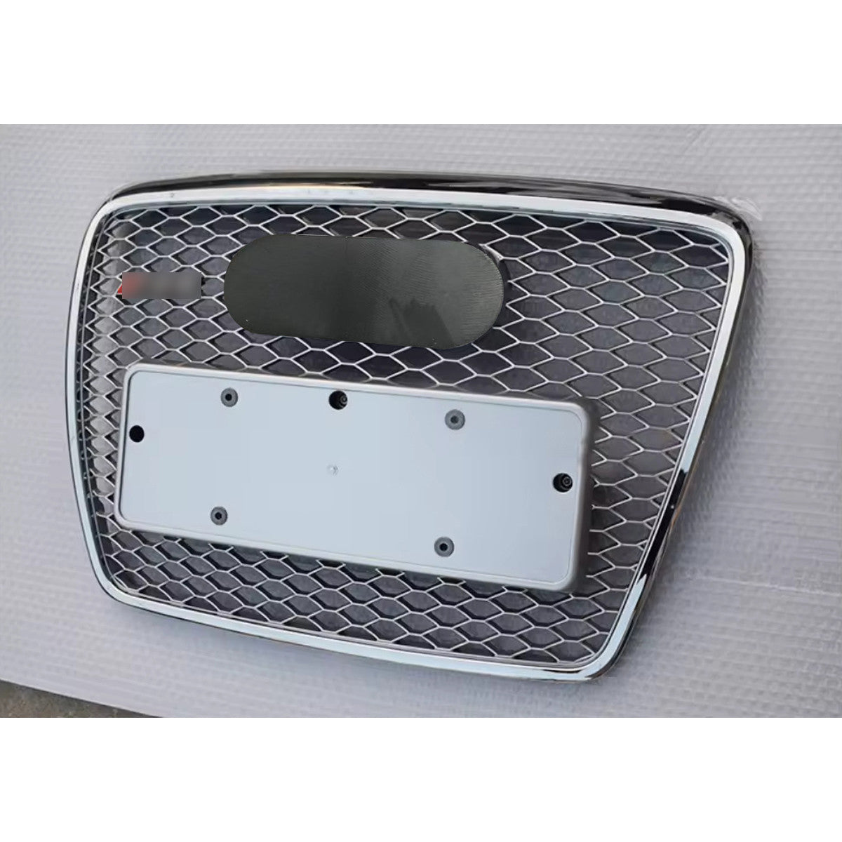Chrome Bumper Grille Fit for A D A6 2005-2011 Honeycomb Grille with Full Chrome Body