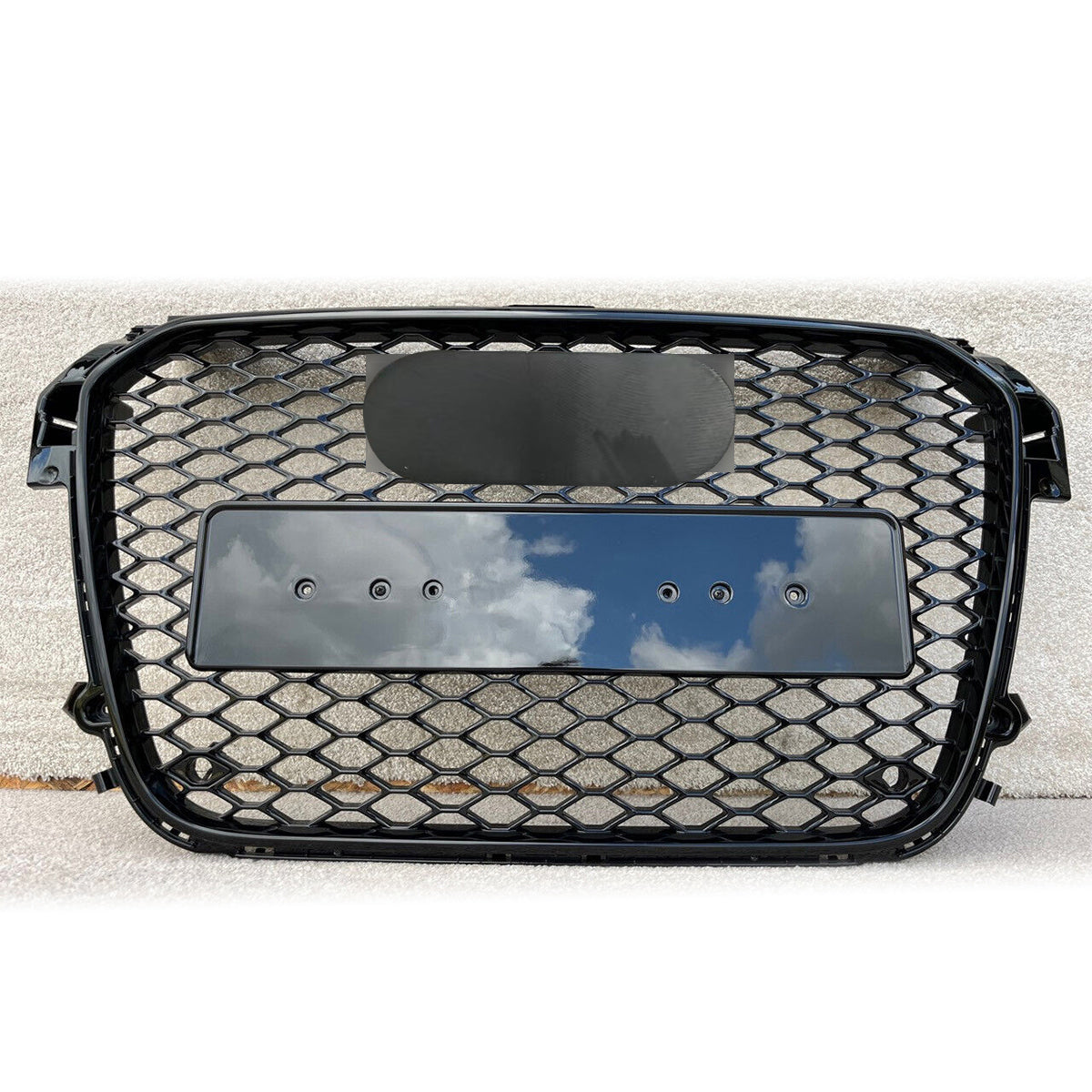 Front Bumper Grille Fit for A1 S1 2011-2015 Update to RS1 Honeycomb Mesh Bumper Grille