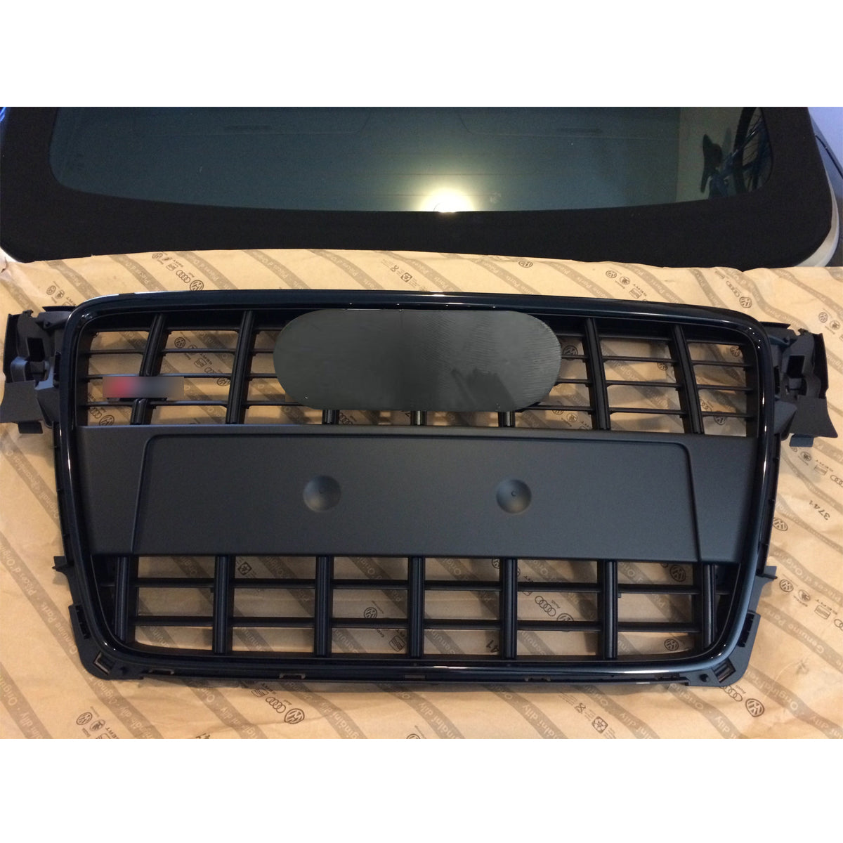 Bumper Grille Fit For A D A4 2009-2012 Grill grille with Matt Black Body
