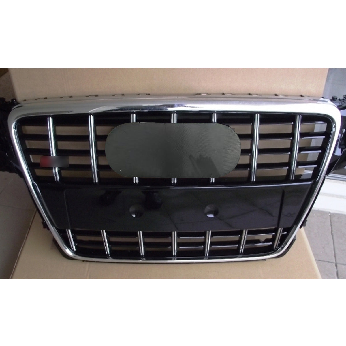 Chrome Bumper Grille Fit For A D A4 2009-2012 Grill grille Grey Body