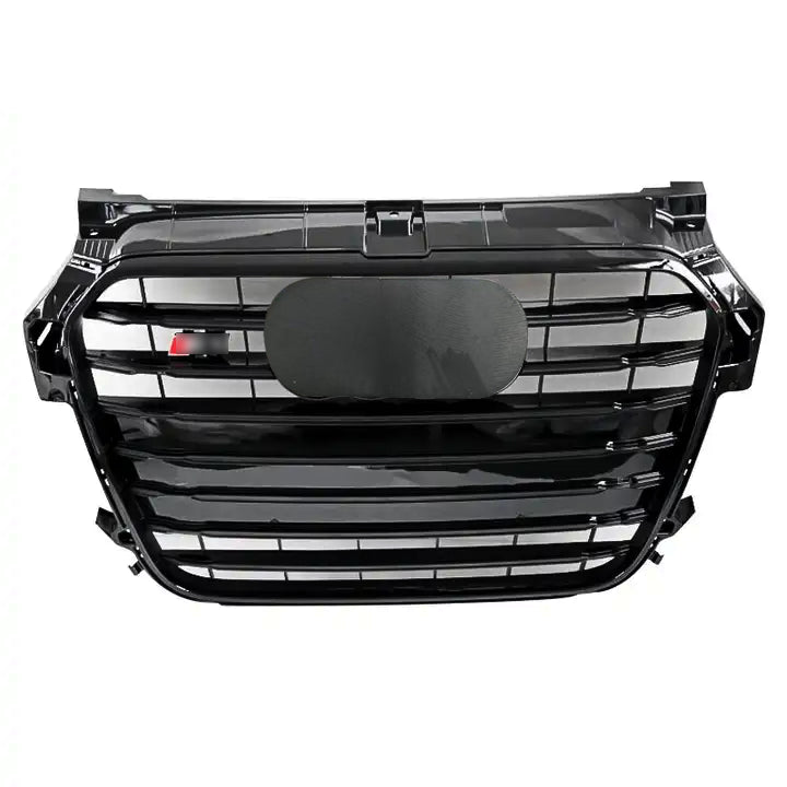Front Bumper Grille Fit for A1 S1 2016-2018 Gloss Black Grill Bumper Grille
