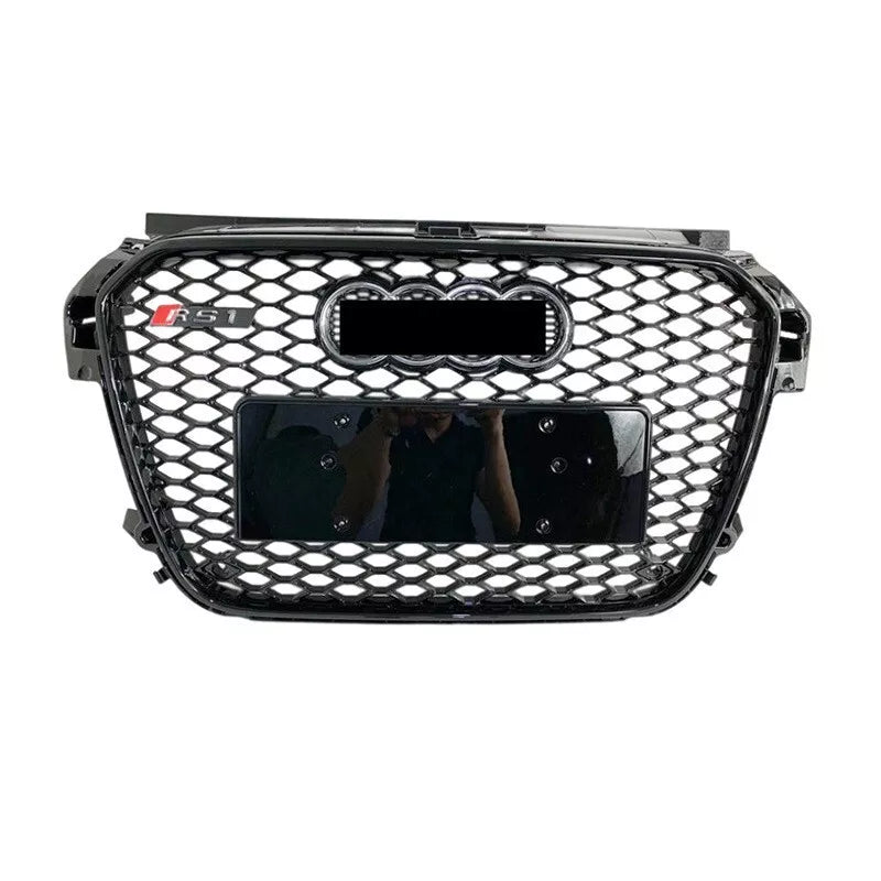 Front Bumper Grille Fit for A1 S1 2016-2018 Update to RS1 Honeycomb Mesh Bumper Grille
