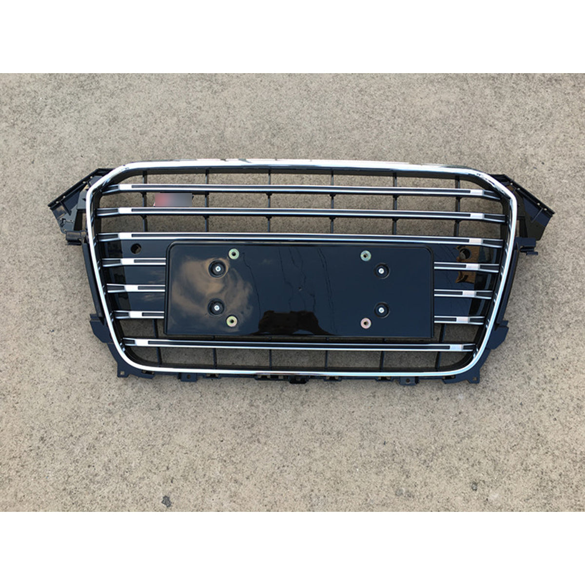 Chrome Bumper Grille Fit for A D A4 2013-2016 Grill grille with Gloss Black Body No Emblem