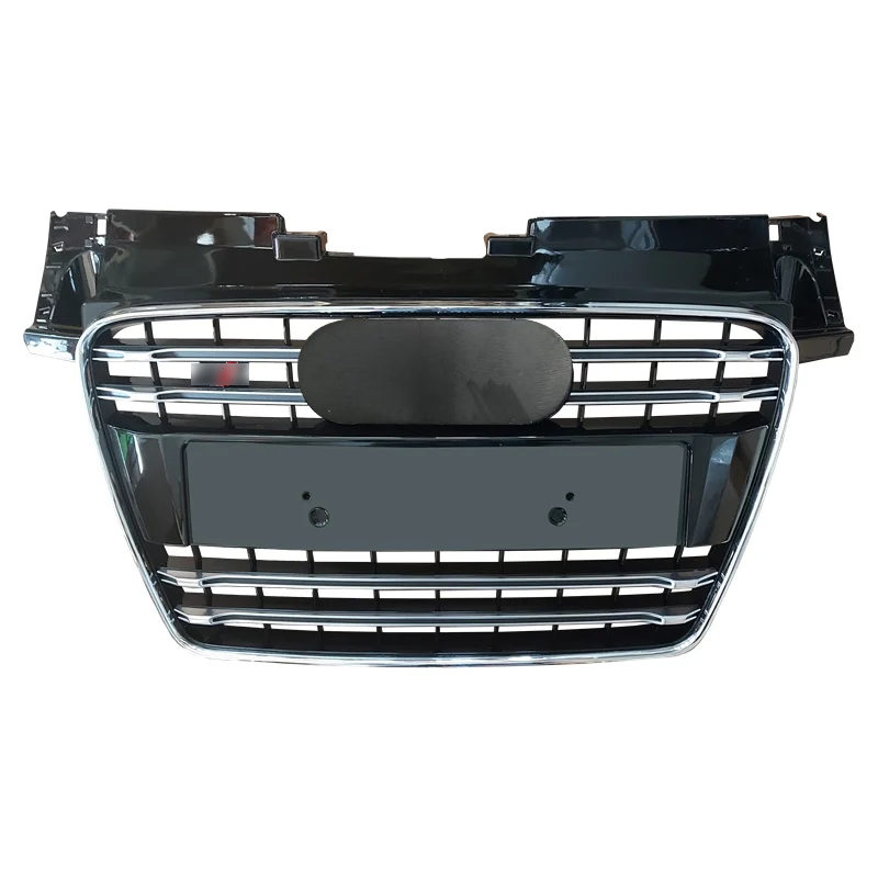 Chrome Bumper Grille Fit for AD TT TTRS 2007-2014 Grill Grille Gloss Black Body