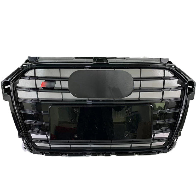 Front Bumper Grille Fit for A1 S1 2016-2018 Gloss Black Grill Bumper Grille