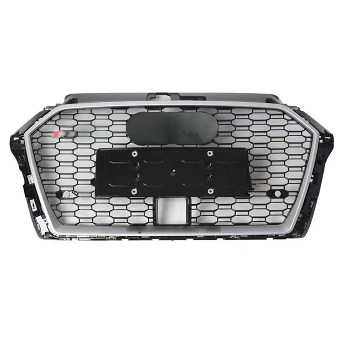 RS3 Chrome Bumper Grille Fit for 2017-2020 A3 8V S3 Mesh Honeycomb Front Bumper Grille RS3 Style