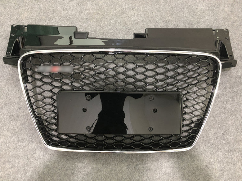 Chrome Bumper Grille Fit for AD TT TTRS 2007-2014 Mesh Honeycomb Gloss Black