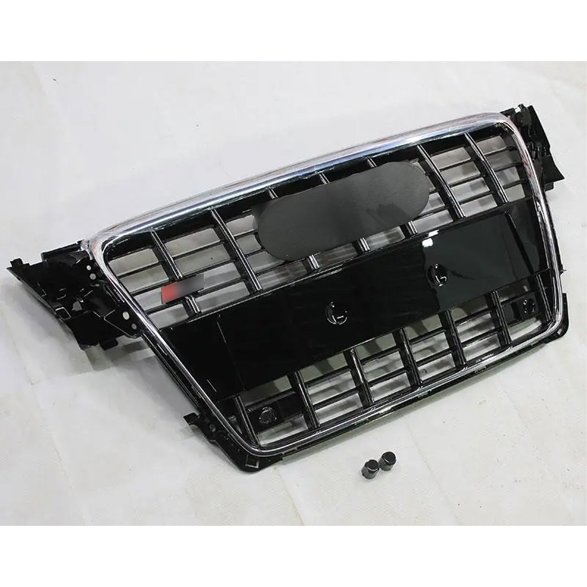 Chrome Bumper Grille Fit For A D A4 2009-2012 Grill grille with Matt Black Body