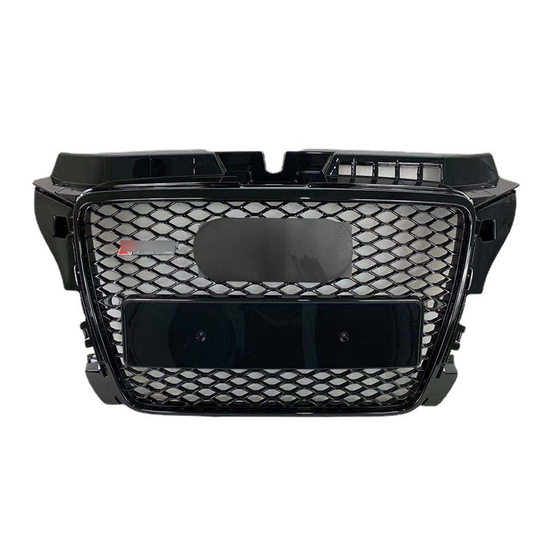 Bumper Grille Fit for 2008-2012 A3 8P Gloss Black Rs-Honeycomb Mesh Front Bumper Grille