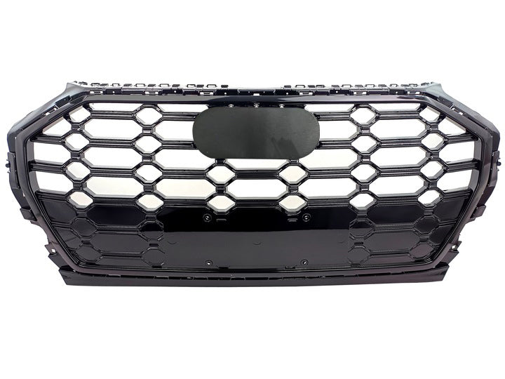Front Bumper Grille Fit for AD Q5 SQ5 B9.5 2021-2022 SQ5 Style Front Bumper Grille Gloss Black