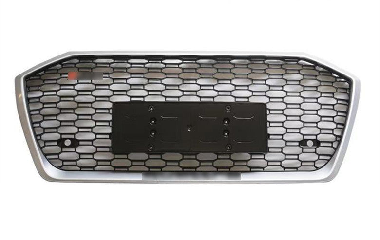 Chrome Bumper Grille Fit for Audi A6 RS6 S6 2019-2024 Front bumper Mesh Honeycomb grille without Emblem