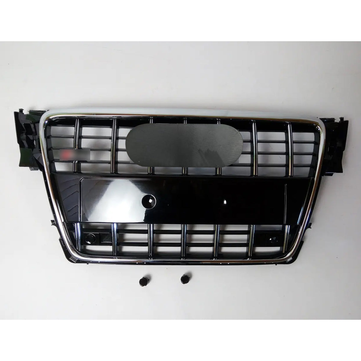 Chrome Bumper Grille Fit For A D A4 2009-2012 Grill grille with Matt Black Body