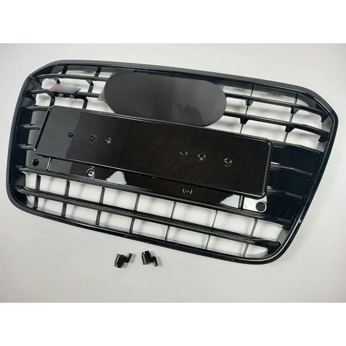 Bumper Grille Fit for A D A6 2012-2015 Grill Grille with Gloss Black Body