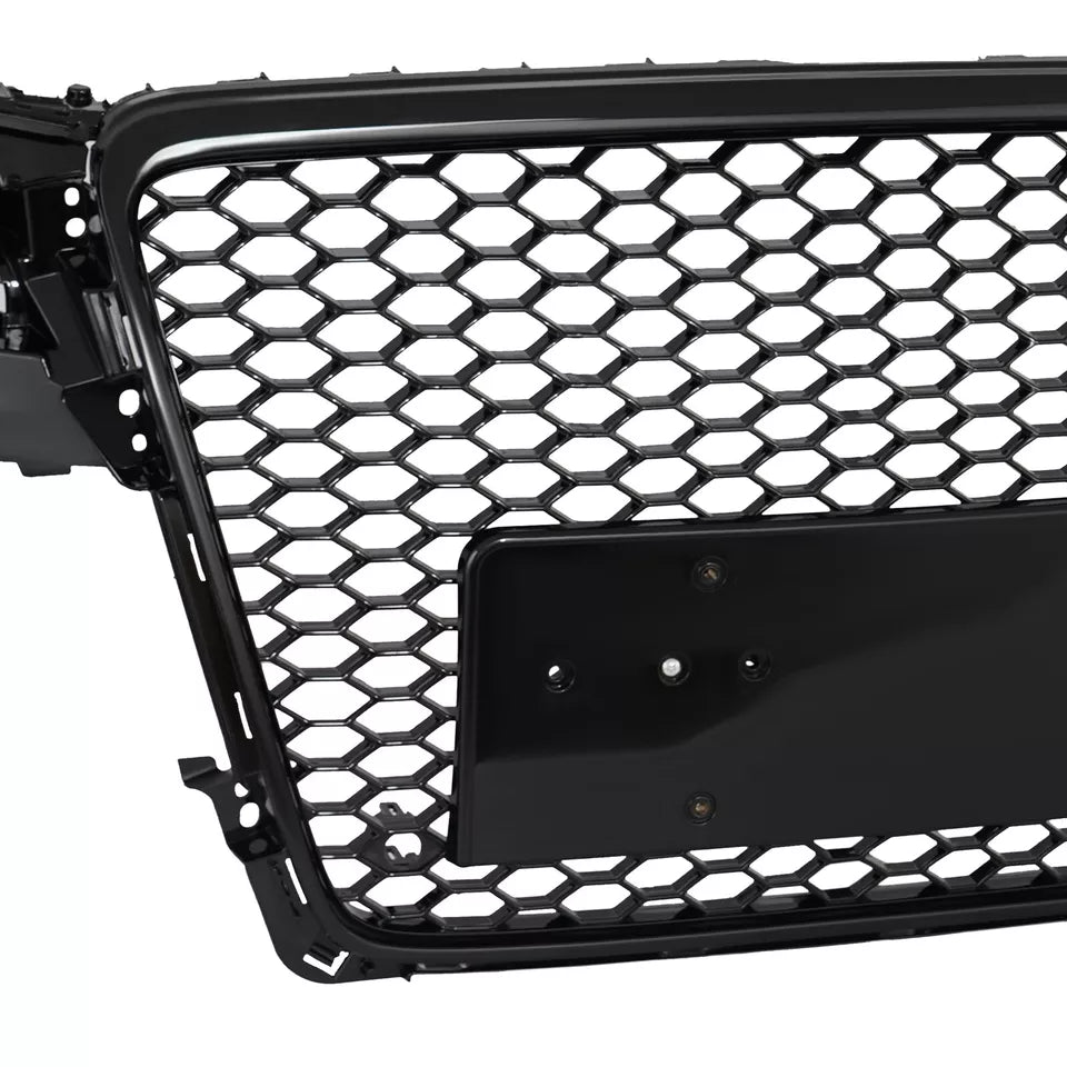 Front Bumper Grille Fit For A D A4 2009-2012 Mesh Honeycomb grille No Emblem