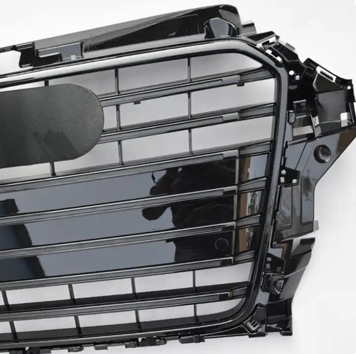 Front Bumper Grille Fit for A1 S1 2011-2015 Update to RS1 Grill Bumper Grille Gloss Black