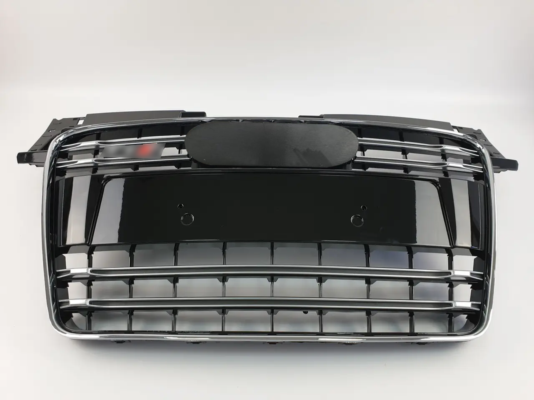 Chrome Bumper Grille Fit for AD TT TTRS 2007-2014 Grill Grille Gloss Black Body