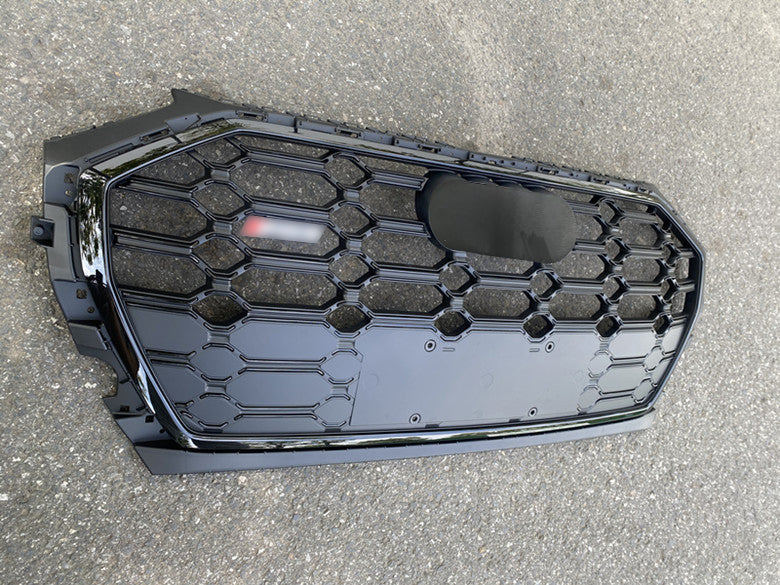 Front Bumper Grille Fit for AD Q5 SQ5 B9.5 2021-2022 SQ5 Style Front Bumper Grille Matte Black