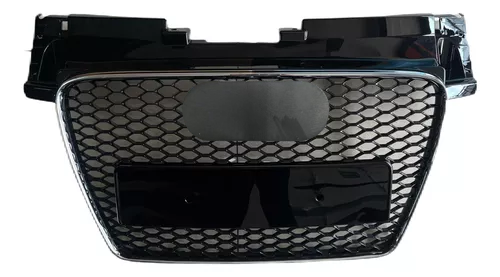 Chrome Bumper Grille Fit for AD TT TTRS 2007-2014 Mesh Honeycomb Gloss Black