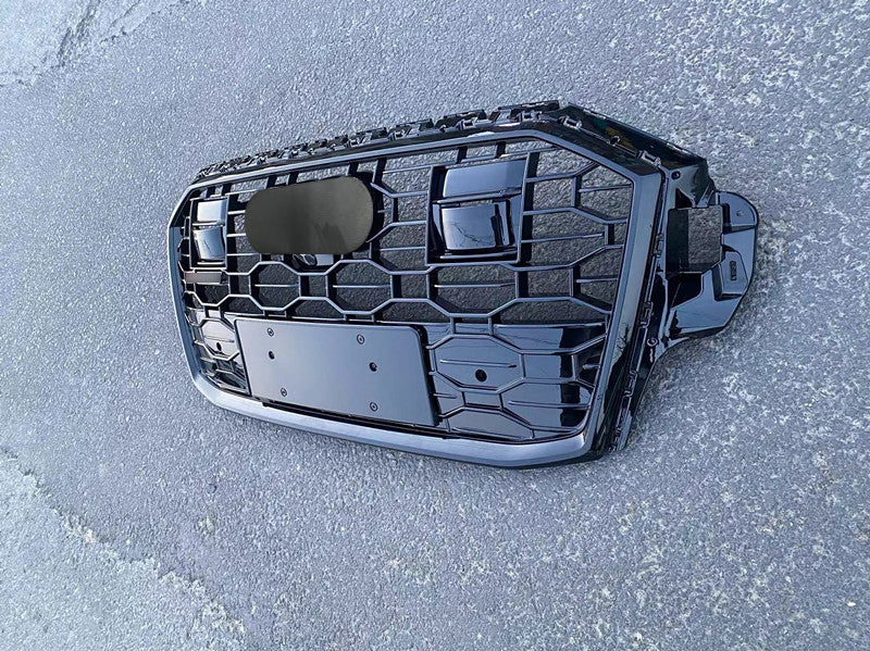 Front bumper Grille Fit for AD Q7 SQ7 2020-2023 Mesh Honeycomb Style Bumper Girlle