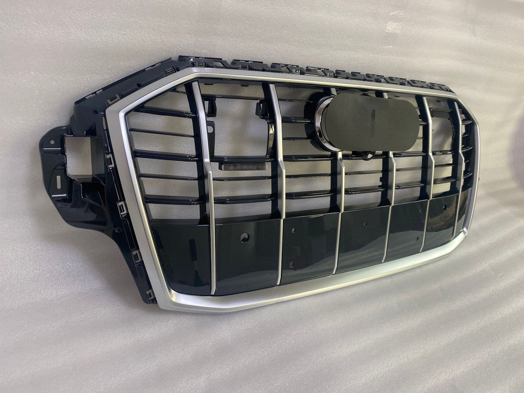 Chrome bumper Grille Fit for AD Q7 SQ7 2020-2023 Grill Style Bumper Girlle