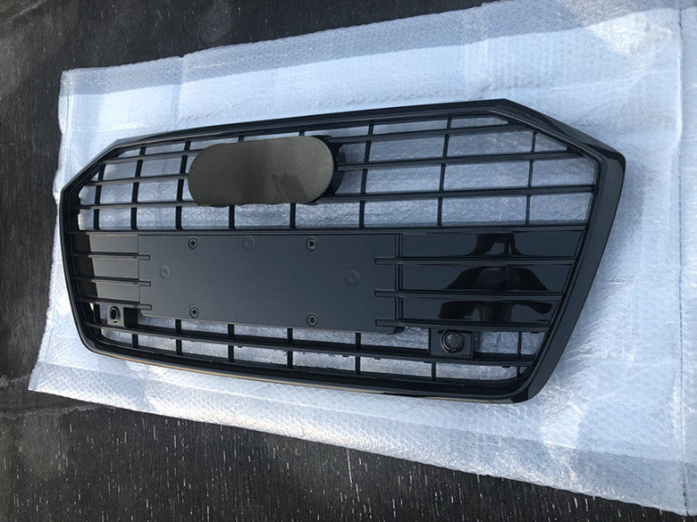 Front Bumper Grille Fit for Audi A6 RS6 S6 2019-2024 Front bumper Grill grille Gloss Black