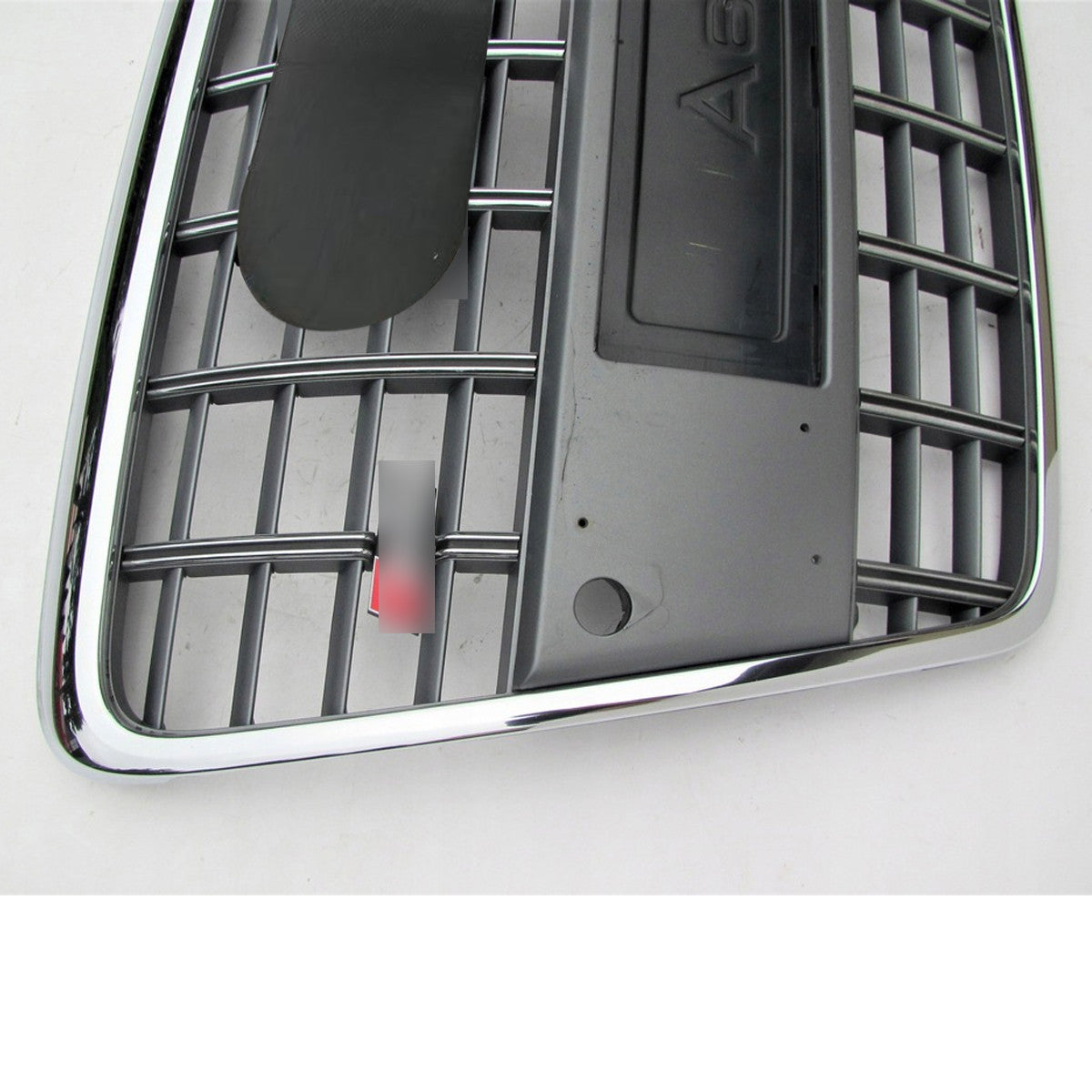 Chrome Bumper Grille Fit for A D A6 2005-2011 Grill Grille with Grey Body