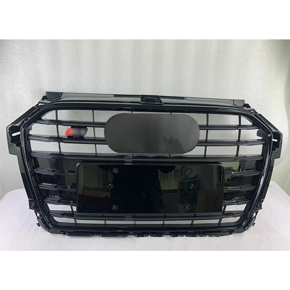 Front Bumper Grille Fit for A1 S1 2016-2018 Gloss Black Grill Bumper Grille