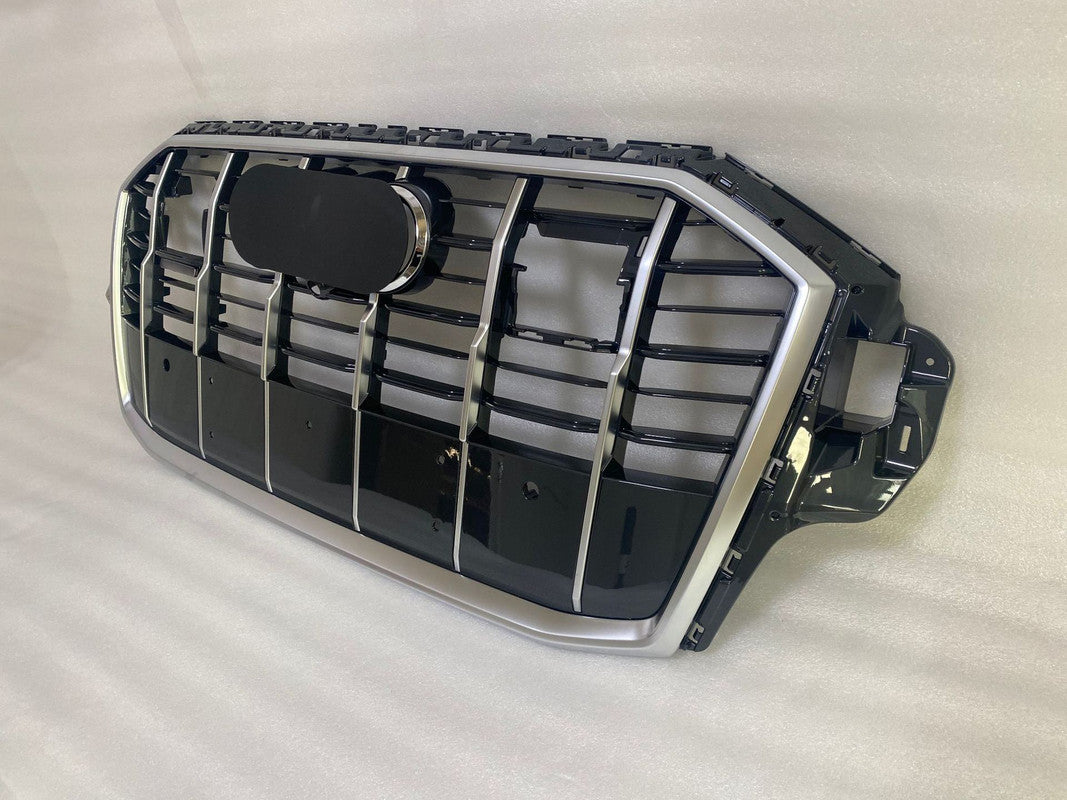 Chrome bumper Grille Fit for AD Q7 SQ7 2020-2023 Grill Style Bumper Girlle