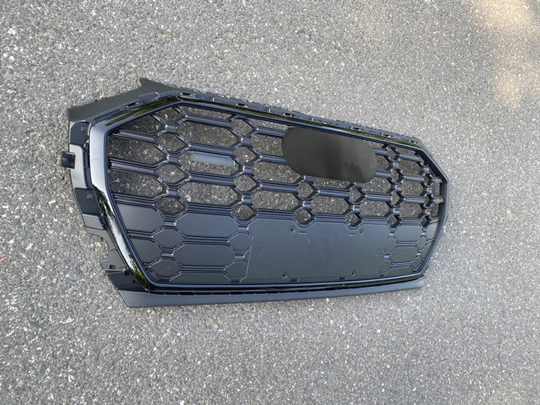 Front Bumper Grille Fit for AD Q5 SQ5 B9.5 2021-2022 SQ5 Style Front Bumper Grille Matte Black