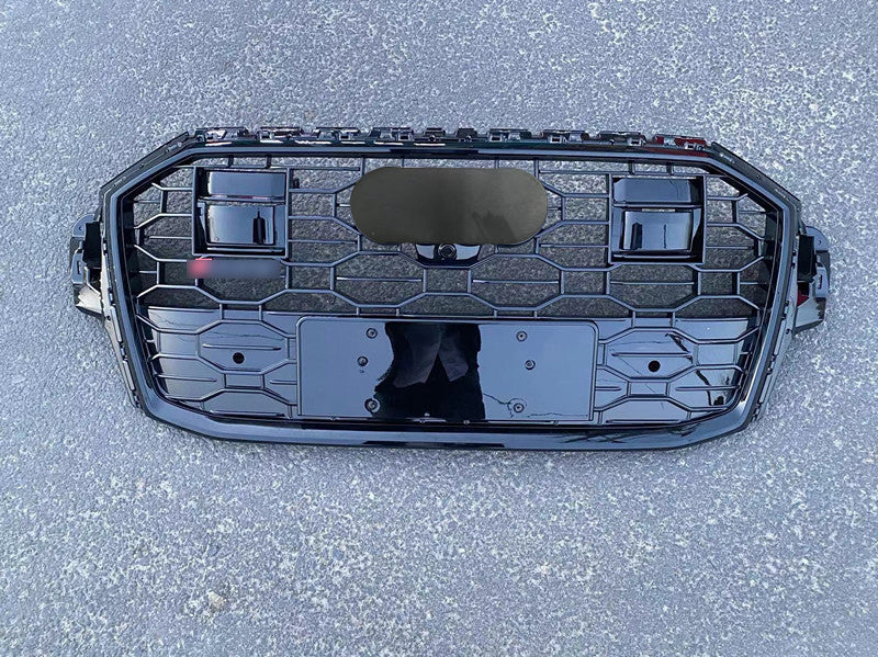 Front bumper Grille Fit for AD Q7 SQ7 2020-2023 Mesh Honeycomb Style Bumper Girlle