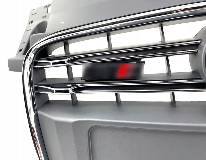 Chrome Bumper Grille Fit for AD TT TTRS 2007-2014 Grill Grille Grey Body
