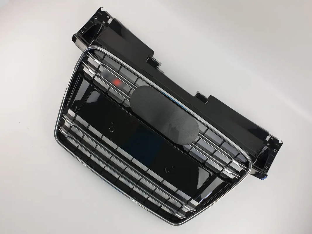 Chrome Bumper Grille Fit for AD TT TTRS 2007-2014 Grill Grille Gloss Black Body