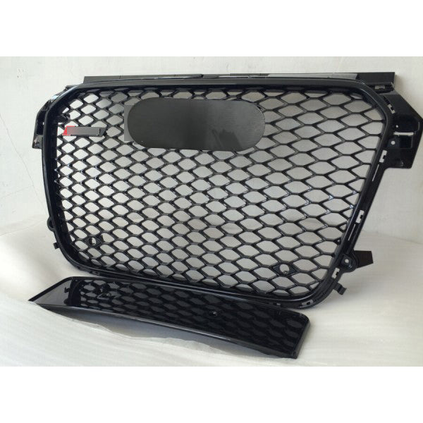Front Bumper Grille Fit for A1 S1 2011-2015 Update to RS1 Honeycomb Mesh Bumper Grille