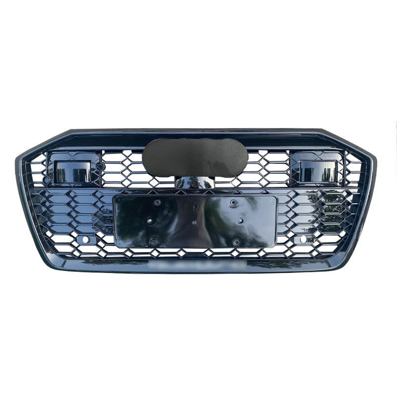 Front Bumper Grille Fit for Audi A6 RS6 S6 2019-2024 Front bumper Mesh Honeycomb grille with ACC Hole