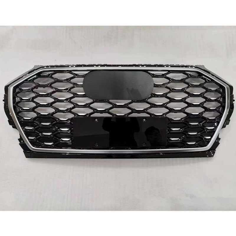 Chrome Bumper Grille Fit for AD Q5 SQ5 B9.5 2021-2022 Mesh Honeycomb Front Bumper Grille