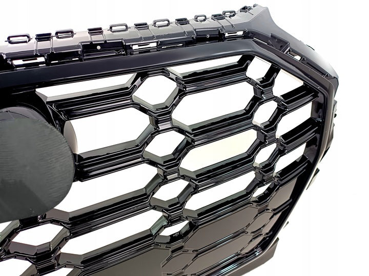 Front Bumper Grille Fit for AD Q5 SQ5 B9.5 2021-2022 SQ5 Style Front Bumper Grille Gloss Black