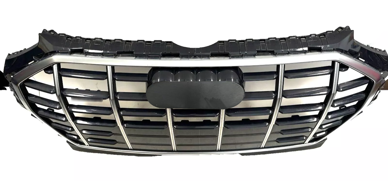 Chrome Bumper Grille Fit for AD Q5 SQ5 B9.5 2021-2022 Grill Style Front Bumper Grille