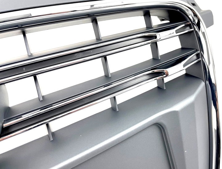 Chrome Bumper Grille Fit for AD TT TTRS 2007-2014 Grill Grille Grey Body