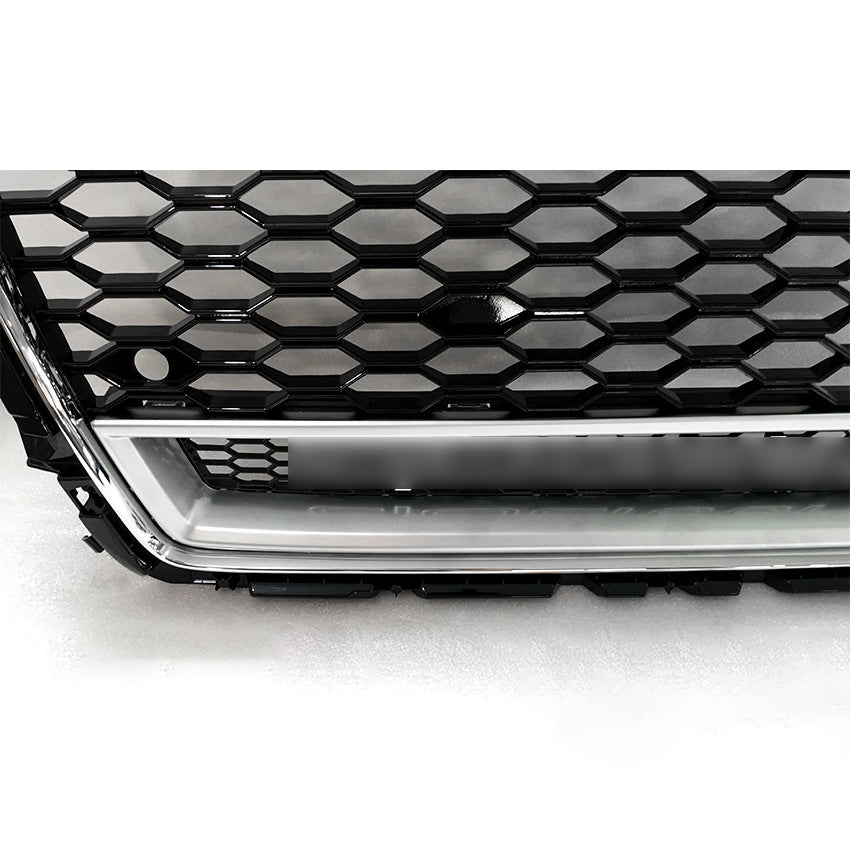 Front Bumper Grille Fit for A1 S1 2016-2018 Update to Quattro Mesh Honeycomb Bumper Grille