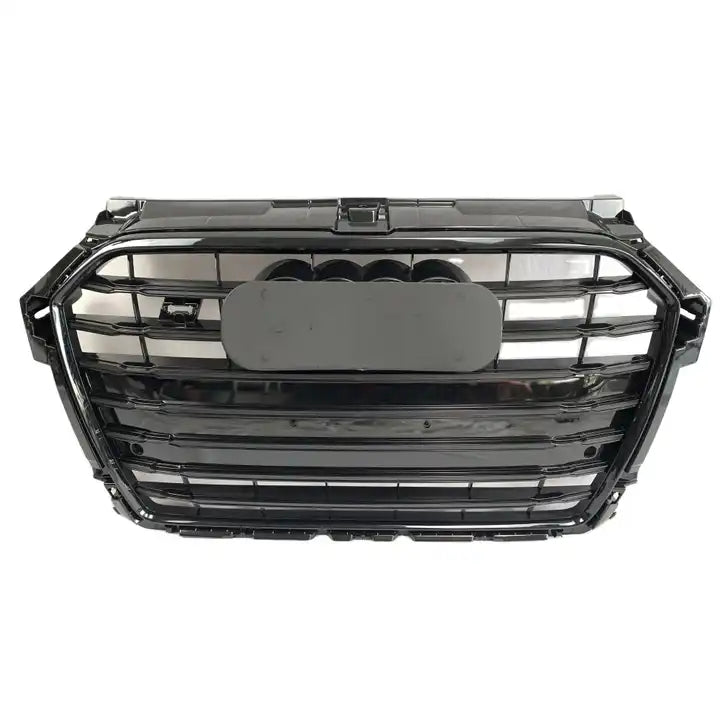 Front Bumper Grille Fit for A1 S1 2011-2015 Update to RS1 Grill Bumper Grille Gloss Black