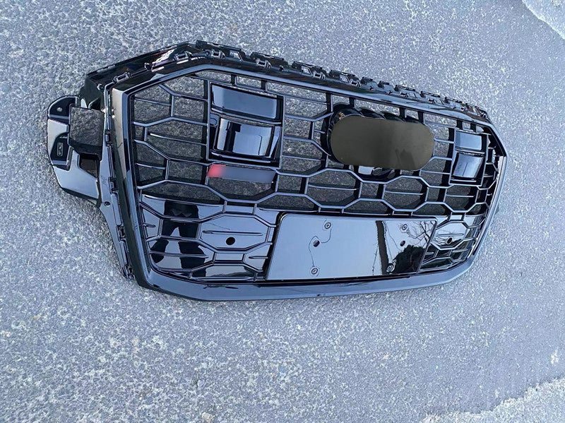 Front bumper Grille Fit for AD Q7 SQ7 2020-2023 Mesh Honeycomb Style Bumper Girlle