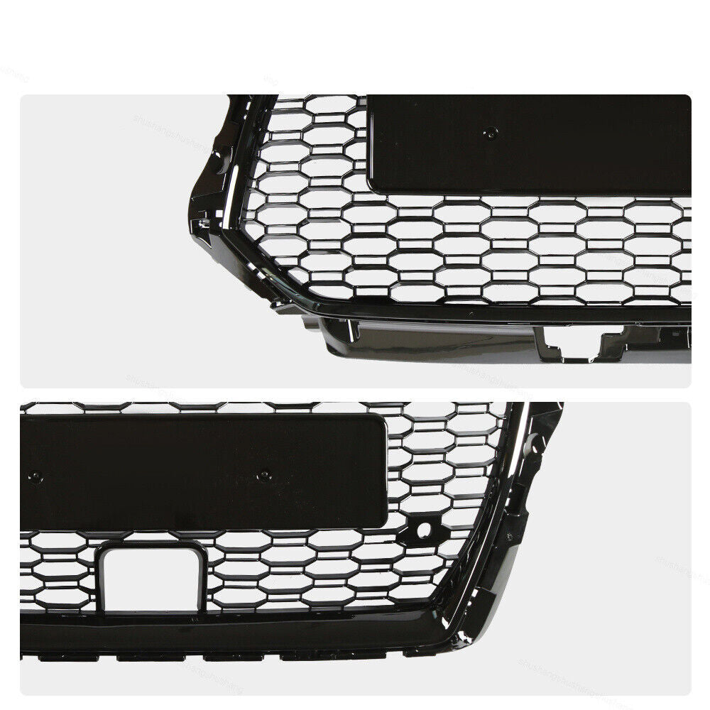 ACC Style Bumper Grille Fit for 2017-2020 A3 8V S3 Mesh Honeycomb Front Bumper Grille