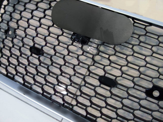Chrome Bumper Grille Fit for AD Q5 RSQ5 2018 2019 2020 Mesh Honeycomb Bumper Grille