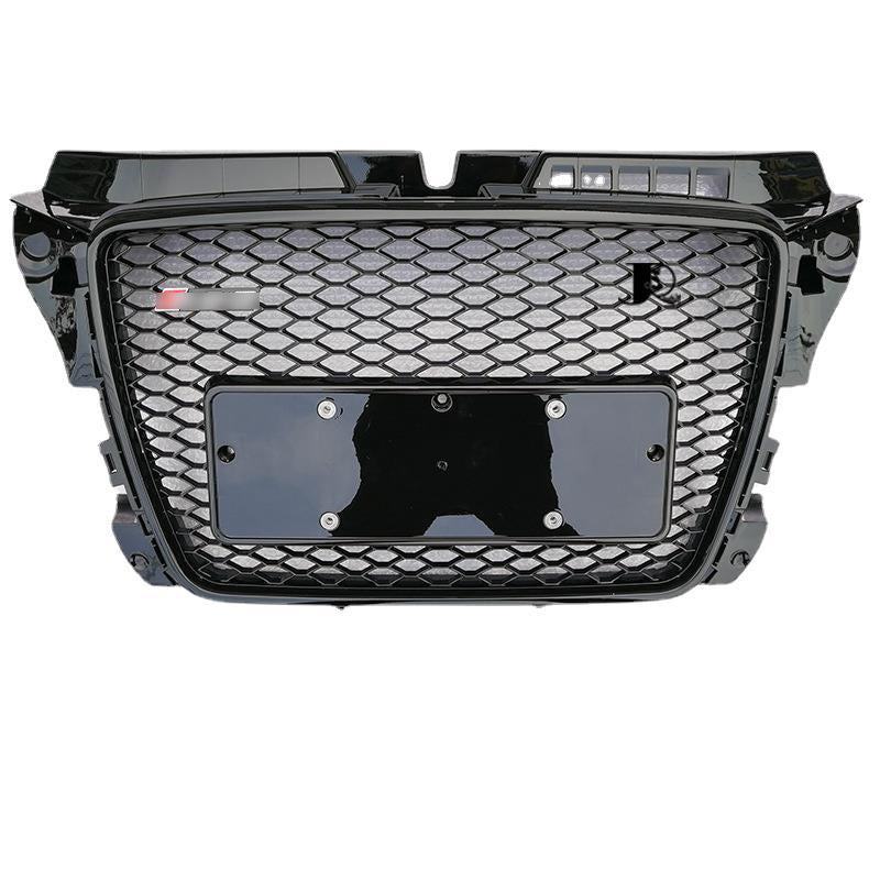 Bumper Grille Fit for 2008-2012 A3 8P Gloss Black Rs-Honeycomb Mesh Front Bumper Grille