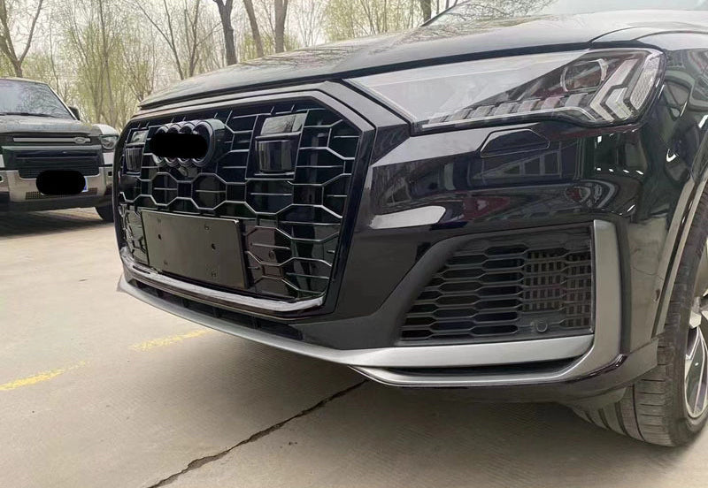 Front bumper Grille Fit for AD Q7 SQ7 2020-2023 Mesh Honeycomb Style Bumper Girlle