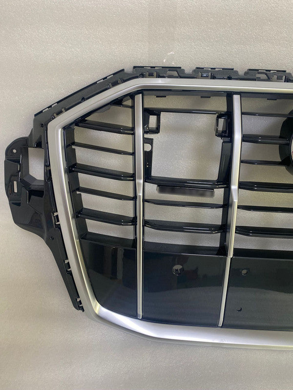 Chrome bumper Grille Fit for AD Q7 SQ7 2020-2023 Grill Style Bumper Girlle