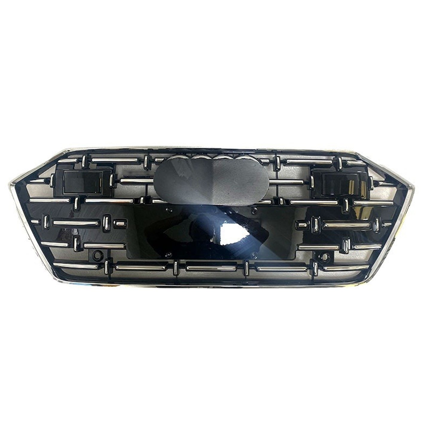 Chrome Front Bumper Grille Fit for AD A7/A7L/S7 2019-2024 Cross Style
