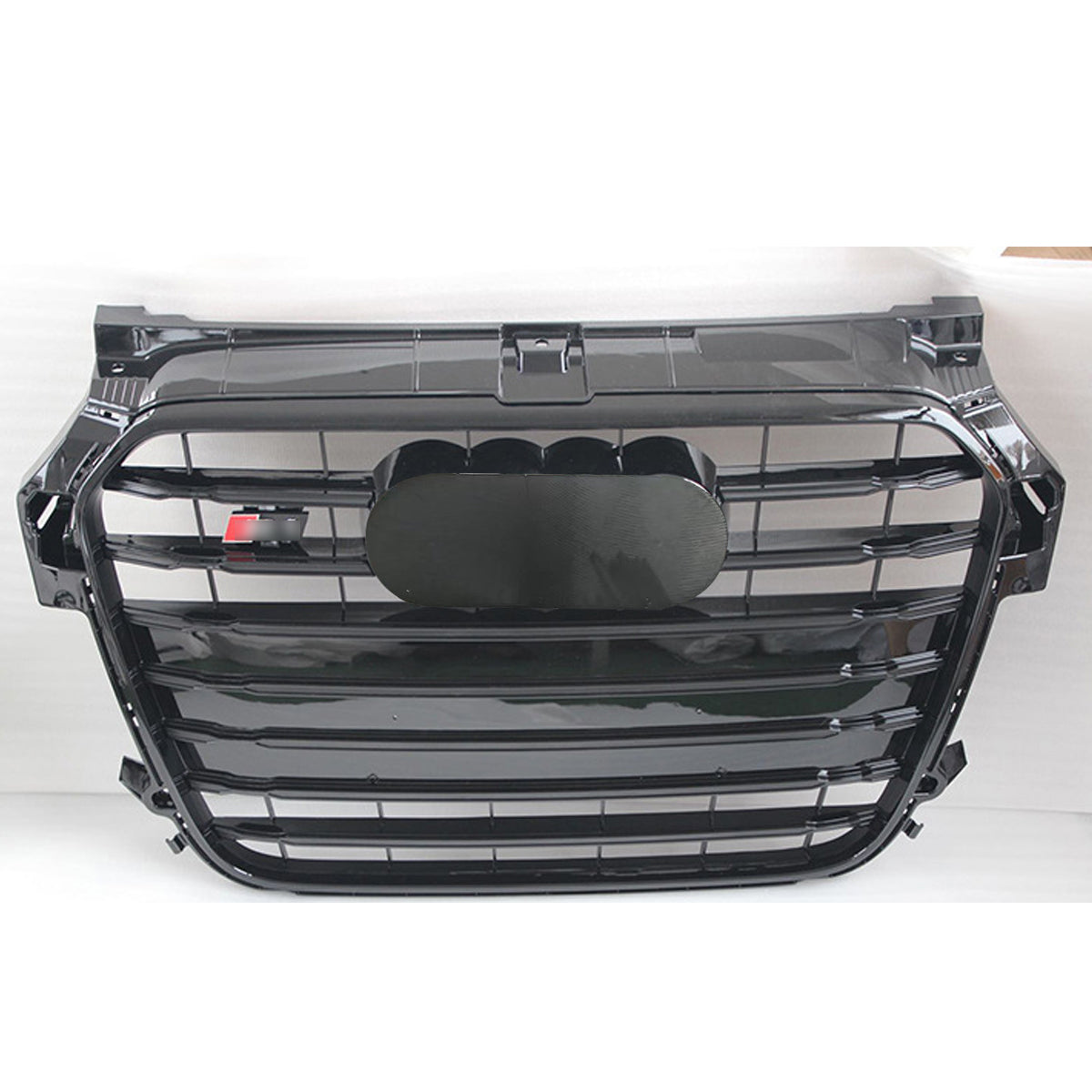 Front Bumper Grille Fit for A1 S1 2011-2015 Update to RS1 Grill Bumper Grille Gloss Black