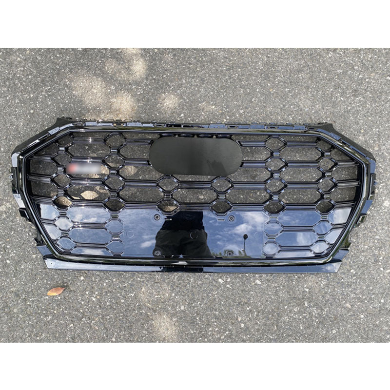 Front Bumper Grille Fit for AD Q5 SQ5 B9.5 2021-2022 SQ5 Style Front Bumper Grille Gloss Black