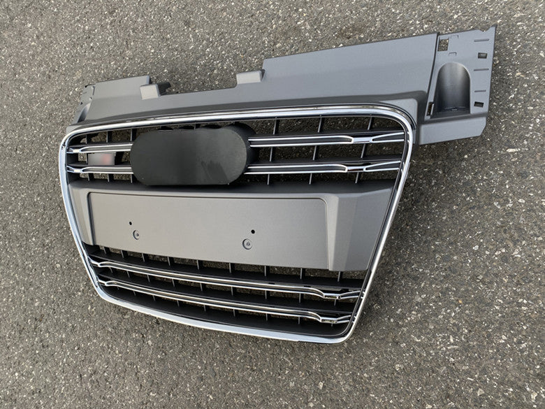 Chrome Bumper Grille Fit for AD TT TTRS 2007-2014 Grill Grille Grey Body
